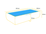 Basen stelażowy Bestway Steel Pro 221 x 150 x 43 cm - Image 2