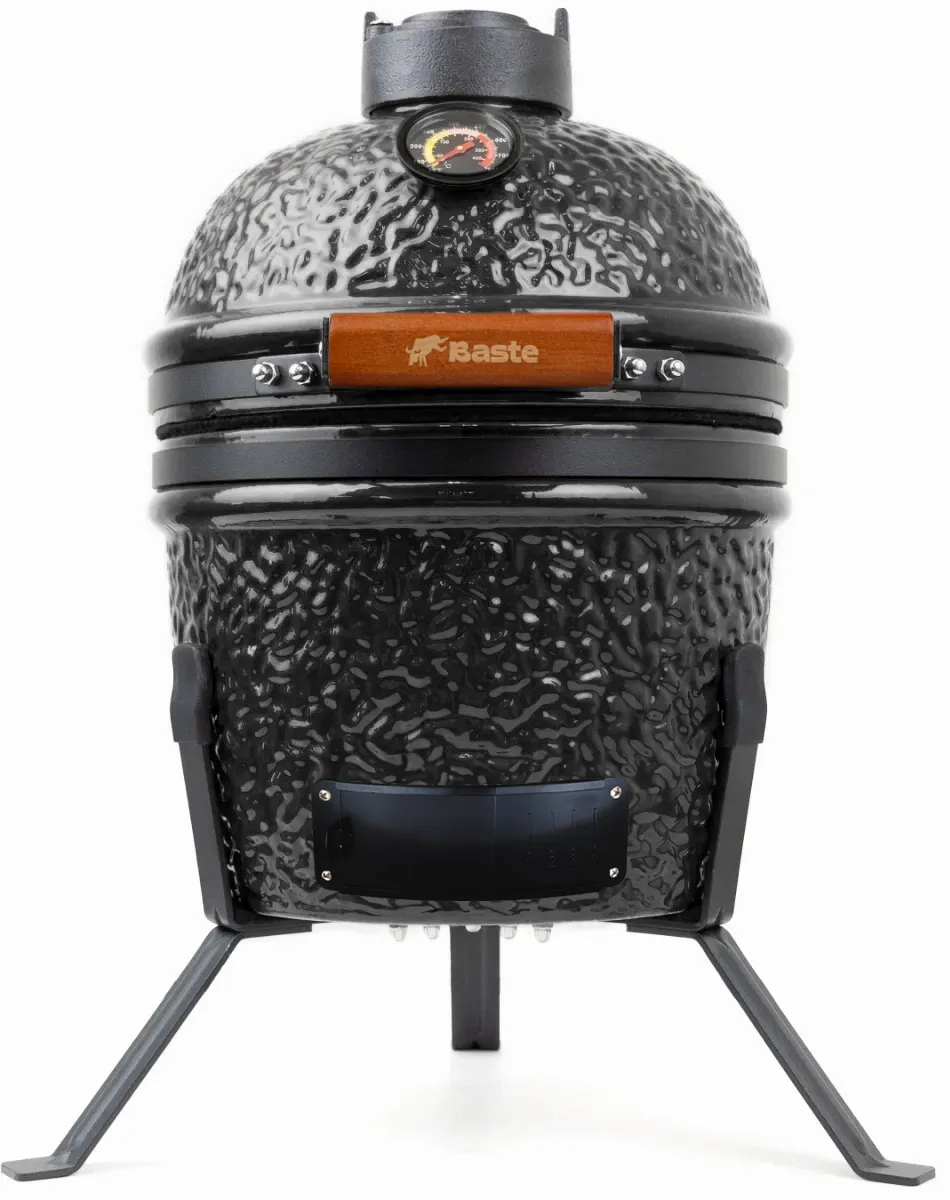 22 Grill ceramiczny BASTE Kamado Mini 13 cali, czarny - Image 1